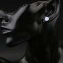 Fashion Design Women Lady Rhinestone Crystal Fan Ear Studs Earrings