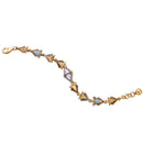 Fashion Women Girl Ladies Crystal Rhinestone Triangle Bracelet Bangle Chain