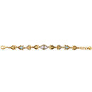 Fashion Women Girl Ladies Crystal Rhinestone Triangle Bracelet Bangle Chain