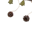 Wooden Christmas Santa Claus Xmas Tree Pine Cone Hanging Decoration Ornament