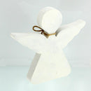 Set of 2pcs Free Stand Plain Wood Angel Embellishments Christmas Decoration Gift