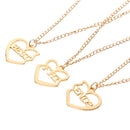Broken Heart Best Friends Gold Tone Pendant Chain Friendship Necklace Xmas Gift