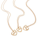Broken Heart Best Friends Gold Tone Pendant Chain Friendship Necklace Xmas Gift