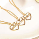Broken Heart Best Friends Gold Tone Pendant Chain Friendship Necklace Xmas Gift