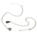 2x Best Friends Split Pendant Necklaces Friendship Long Chain Sweater Necklace