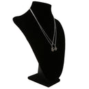 2x Best Friends Split Pendant Necklaces Friendship Long Chain Sweater Necklace