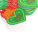 50psc Lovely Christmas Santa Clause Reindeer Paper Hang Tags Gift Labels Wholesale