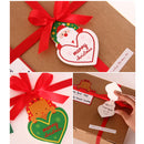 50psc Lovely Christmas Santa Clause Reindeer Paper Hang Tags Gift Labels Wholesale