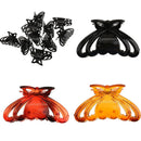 Fashionable Women Girls Ladies Hair Claw Jaw Clip Hairdressers Hairdressing Accessory Black PACK OF 10PCS