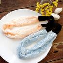 Lovely Girls Elastic Headband Lace Turban Knot Headwrap Hair Lace Band Orange