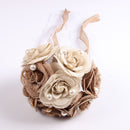 Bridal Bridesmaid Bouquet Rustic Hessian Burlap Rustic Wedding Decoration