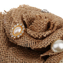 Bridal Bridesmaid Bouquet Rustic Hessian Burlap Rustic Wedding Decoration