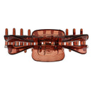 Resin Large Hair Clamp X Claw Clip Women Girl Hair Accessory Brown