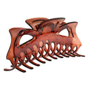 Resin Large Hair Clamp X Claw Clip Women Girl Hair Accessory Brown