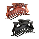 Resin Large Hair Clamp X Claw Clip Women Girl Hair Accessory Brown