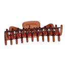 Resin Large Hair Clamp X Claw Clip Women Girl Hair Accessory Brown