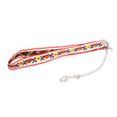 White Gothic Vintage Collar Choker embroidered flower Necklace