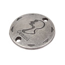 20Pcs Jewelry DIY Accessories Twelve Constellations Gemini Round Pendants