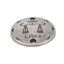 20Pcs Jewelry DIY Accessories Twelve Constellations Libra Round Pendants