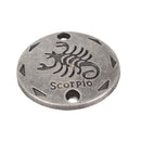 20Pcs Jewelry DIY Accessories Twelve Constellations Scorpio Round Pendants