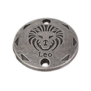 20Pcs Jewelry DIY Accessories Twelve Constellations Leo Round Pendants
