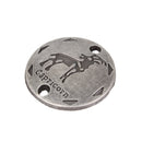 20Pcs Jewelry DIY Accessory Twelve Constellations Capricorn Round Pendants