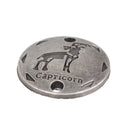 20Pcs Jewelry DIY Accessory Twelve Constellations Capricorn Round Pendants