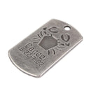 10Pcs Square Cancer Pendant Horoscope Zodiac Sign Charm Jewelry DIY Making