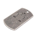 10Pcs Square Libra Pendant Horoscope Zodiac Sign Charms Jewelry DIY Making