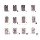 10Pcs Square Aquarius Pendant Horoscope Zodiac Sign Charms Jewelry DIY Making