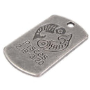 10Pcs Square Pisces Pendant Horoscope Zodiac Sign Charm Jewelry DIY Making
