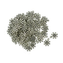 100pcs Tibet silver Snowflake Charm Bracelet Pendant Necklace beads Xmas Jewelry Findings