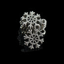 100pcs Tibet silver Snowflake Charm Bracelet Pendant Necklace beads Xmas Jewelry Findings