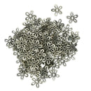 Wholesale 100Pcs Tibetan Silver Filigree Daisy Bead Cap Spacers Jewelry DIY Findings