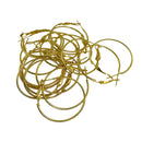 20pcs Fashion Lady Women Gold Copper Round Large Hoop Huggie Loop Earrings