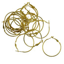 20pcs Fashion Lady Women Gold Copper Round Large Hoop Huggie Loop Earrings