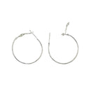 20pcs Chic Hoop Huggie Copper Solid Round Earrings Hoop Huggie Loop Earrings