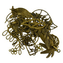 25pcs Wholesale Mixed Tibetan Vintage Bronze Tree Leaf Charms Necklace Pendants Jewelry DIY Making
