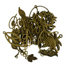 25pcs Wholesale Mixed Tibetan Vintage Bronze Tree Leaf Charms Necklace Pendants Jewelry DIY Making