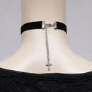 Womens Gothic Retro Lolita Choker Collar Necklace Black Velvet Jewelry Gift