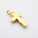 Stainless Steel Link Chain Necklace Bible Scripture Cross Pendant for Women