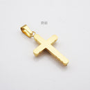 Stainless Steel Gold Chain Cross Pendant Necklace Gift for Men Women 20 inch