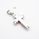 Stainless Steel Cross Pendant Chain Necklace Jewelry For Men Women 20 inch