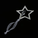 Silver Crystal Star Home Party Ornament Xmas Tree Phone Hanging Decor Gift