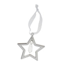 Silver Crystal Star Home Party Ornament Xmas Tree Phone Hanging Decor Gift