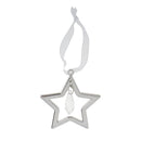 Silver Crystal Star Home Party Ornament Xmas Tree Phone Hanging Decor Gift