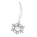 Christmas Wedding Crystal Snowflake Decor with Ribbon Hanging Tree Ornament