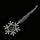 Christmas Wedding Crystal Snowflake Decor with Ribbon Hanging Tree Ornament