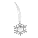 Christmas Wedding Crystal Snowflake Decor with Ribbon Hanging Tree Ornament