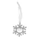 Christmas Wedding Crystal Snowflake Decor with Ribbon Hanging Tree Ornament